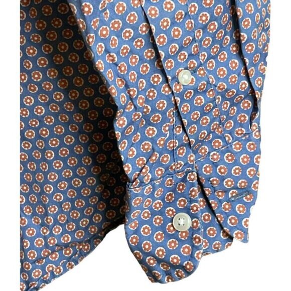 J.Crew Classic Men’s Large Long Sleeve Button Down Flower Shirt - Picture 8 of 10